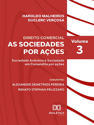 cover image of Direito Comercial--As Sociedades por Ações, Volume 3